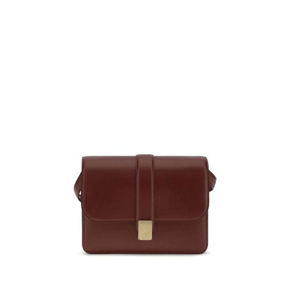 Khaite Bordeaux Calf Leather Bos Taurus Shoulder Women's Bag